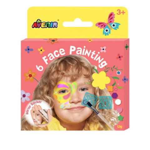 Avenir 6 Face Painting Butterfly Set – Creative Face Art Fun | KidzInc Australia