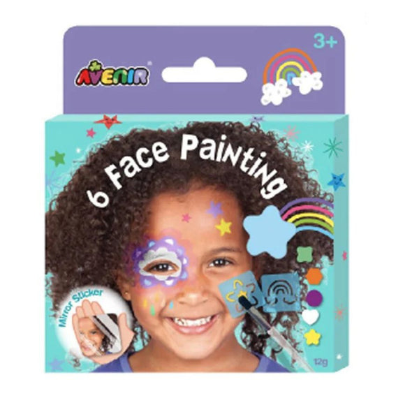 Avenir 6 Face Painting Rainbow Set – Creative Kids Face Art | KidzInc Australia