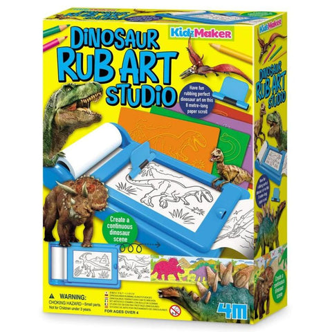 4M KidzMaker Dinosaur Rub Art Studio | Arts & Crafts KidzInc Australia