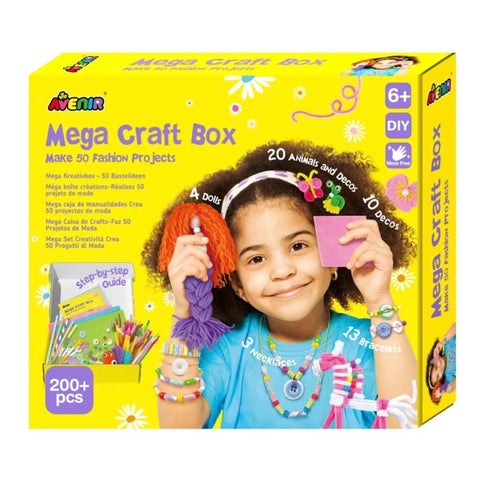 Avenir Mega Craft Box | 50 Fashion Craft Projects | Ages 6+ | KidzInc Australia