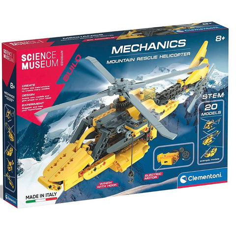 Clementoni Science Museum Mechanics Mountain Rescue Helicopter | KidzInc Australia