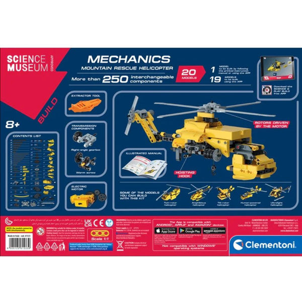 Clementoni Science Museum Mechanics Mountain Rescue Helicopter | KidzInc Australia 5