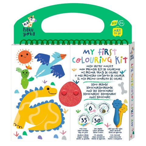 Haku Yoka My First Colouring Kit Dino Friends | Ages 3+ | KidzInc Australia