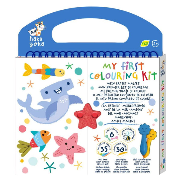 Haku Yoka My First Colouring Kit Sea Friends | Ages 3+ | KidzInc Australia