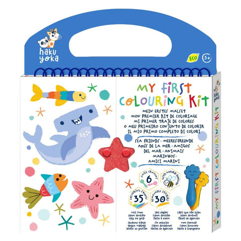 Haku Yoka My First Colouring Kit Sea Friends | Ages 3+ | KidzInc Australia