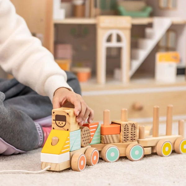 Classic World Pull Train – Wooden Pull Along Toy for Toddlers | KidzInc Australia 2