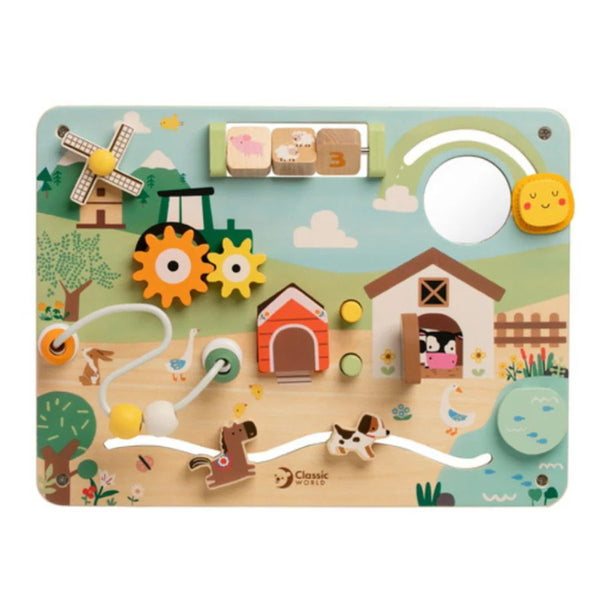Classic World - Farm Busy Board | Toddler Sensory Learning Toy | KidzInc Australia 3