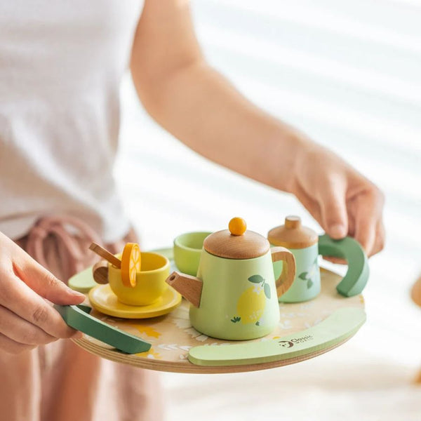 Classic World Vintage Wooden Afternoon Tea Set – Pretend Play (3yrs+) | KidzInc Australia 3