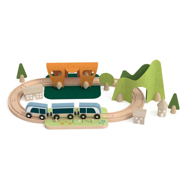 Classic World Toys Little Train Set – Wooden Play & Build Adventure | KidzInc Australia 2
