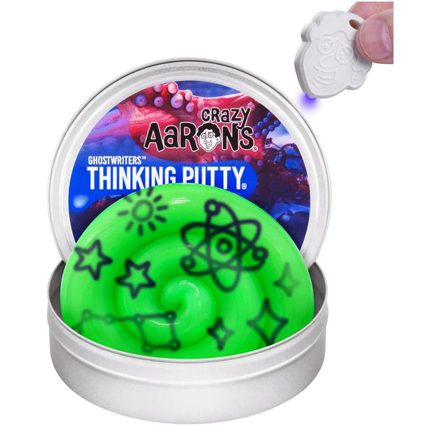 Crazy Aaron's Thinking Putty Invisible Ink Glow UV Light Sensory Putty | KidzInc2