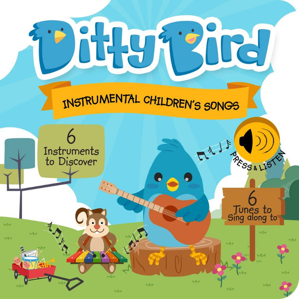 Ditty Bird Instrumental Children's Songs Board Book| KidzInc Australia