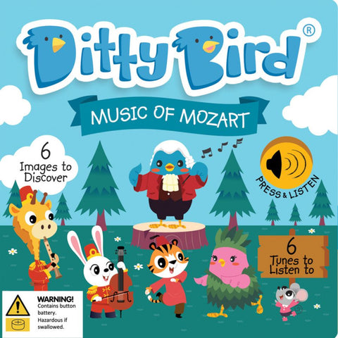 Ditty Bird Music of Mozart Board Book | KidzInc Australia