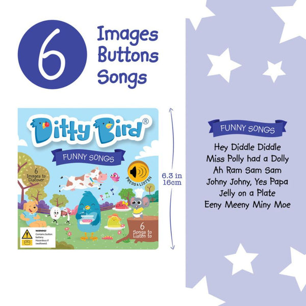 Ditty Bird Funny Songs Board Book | KidzInc Australia 2