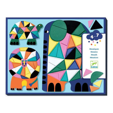 Djeco Africa Foam Mosaic Collage – Creative Craft for Kids 4 years + | KidzInc Australia