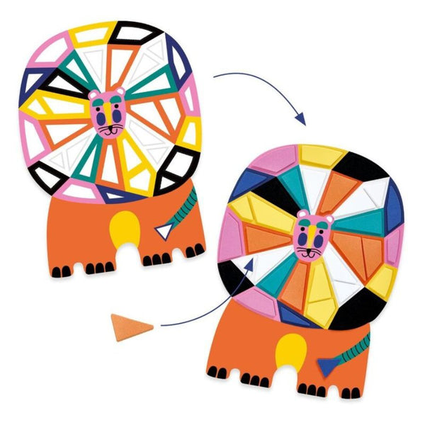 Djeco Africa Foam Mosaic Collage – Creative Craft for Kids 4 years + | KidzInc Australia 3