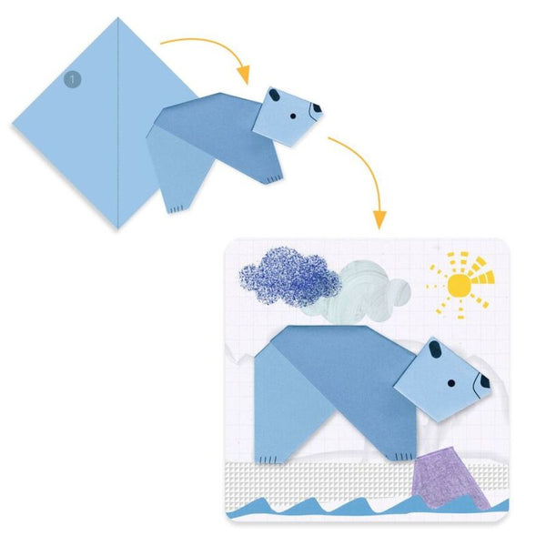 Djeco First Paper Foldings 1, 2, 3… Fold! Origami Set for Kids 4 to 7 Years | KidzInc Australia 3