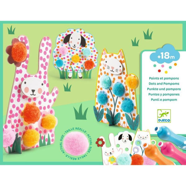Djeco Dots and Pompoms In the Grass | Toddler Craft 18m+ | KidzInc Australia 5