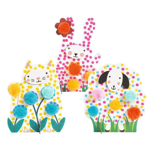 Djeco Dots and Pompoms In the Grass | Toddler Craft 18m+ | KidzInc Australia 4