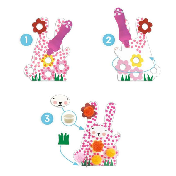 Djeco Dots and Pompoms In the Grass | Toddler Craft 18m+ | KidzInc Australia 2
