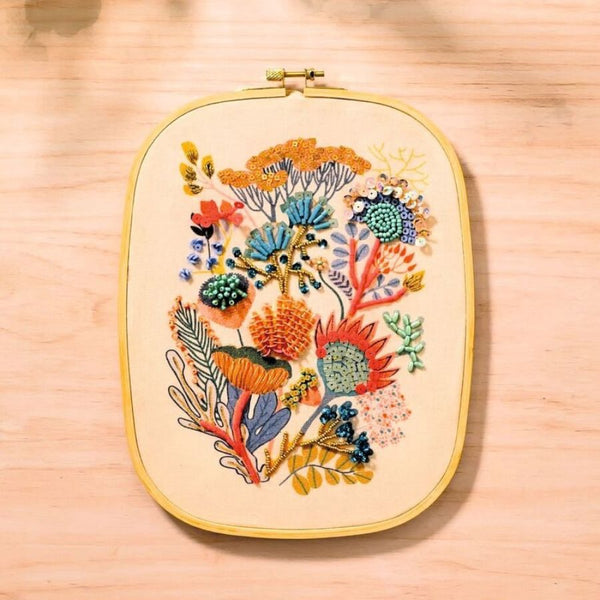 Djeco Atelier 58 Floral Beadwork Embroidery Kit | Ages 15+ | KidzInc Australia 2