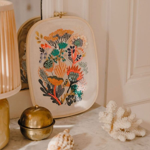 Djeco Atelier 58 Floral Beadwork Embroidery Kit | Ages 15+ | KidzInc Australia 9