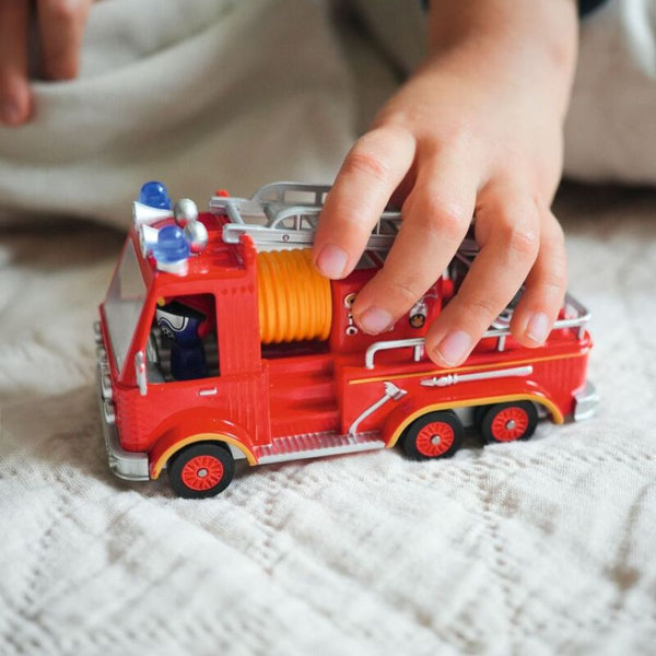 Djeco Captain Fire Crazy Motors – Metal Fire Truck Toy | KidzInc Australia 2