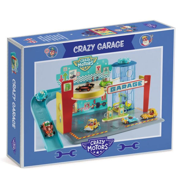 Djeco Crazy Motors Garage – Wooden Toys - Eco Playset for Kids 3+ | KidzInc Australia 4