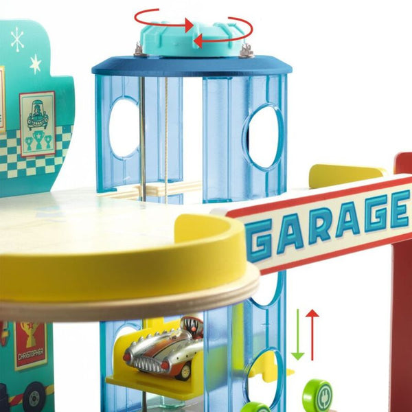 Djeco Crazy Motors Garage – Wooden Toys - Eco Playset for Kids 3+ | KidzInc Australia 3
