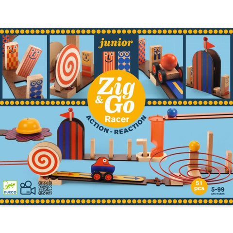Djeco Zig & Go Junior 51 piece Racer Set | Marble Runs at KidzInc Australia