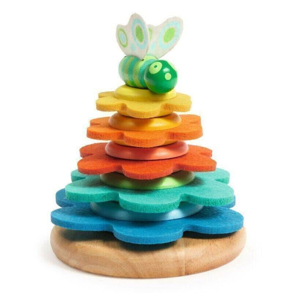 Djeco Butterflower Colourful Stacker | Educational Toys for Toddlers 2