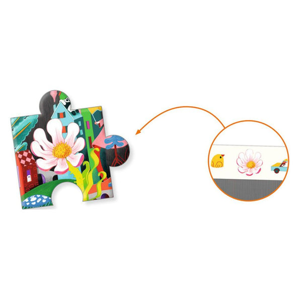 Djeco Crazy Town 200 piece Observation Puzzle | KidzInc Australia 2