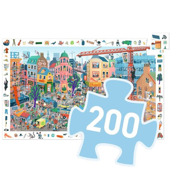Djeco The City 200 piece Observation Puzzle | Learning Through Play | KidzInc Australia 2