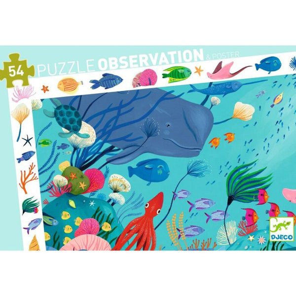 Djeco Aquatic 54-Piece Observation Puzzle | Underwater Adventure | KidzInc Australia 2