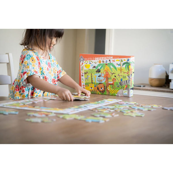 Djeco Jungle 35-Piece Observation Puzzle | Learn & Explore | KidzInc Australia 3