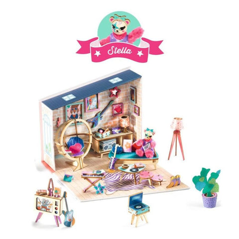 Djeco Stella Mi House – Miniature Model-Making Craft Kit | KidzInc Australia