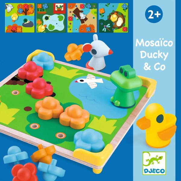 Djeco Mosaico Ducky & Co Game for Toddlers | KidzInc Australia