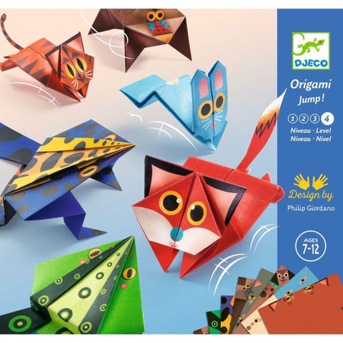 Djeco Origami Jump! Jumping Animals – Fun Craft Kit for Kids | KidzInc Australia