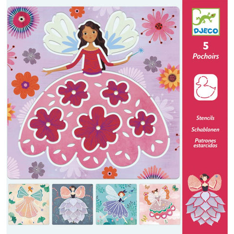 Djeco Fairies Stencils – Creative Crafting Fun for Kids | KidzInc Australia