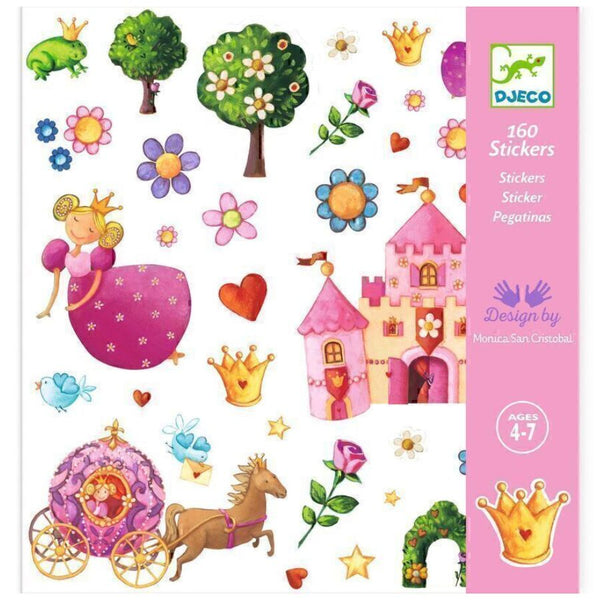 Djeco Princess Marguerite 160 Stickers | KidzInc Australia