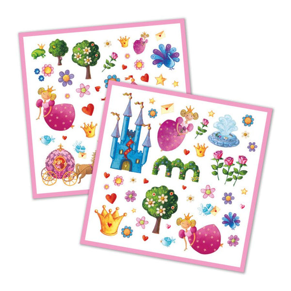 Djeco Princess Marguerite 160 Stickers | KidzInc Australia 3