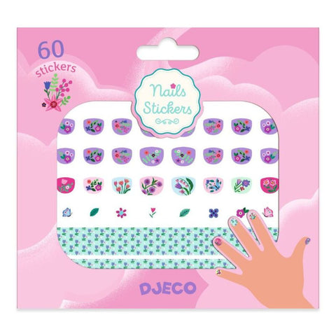 Djeco 60 Petit Flowers Nail Stickers | Fun Nail Decoration for Kids | KidzInc Australia 