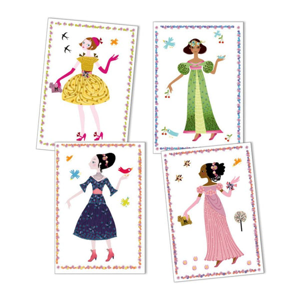 Djeco Dresses Through Seasons Stickers And Paper Dolls | KidzInc Australia 3