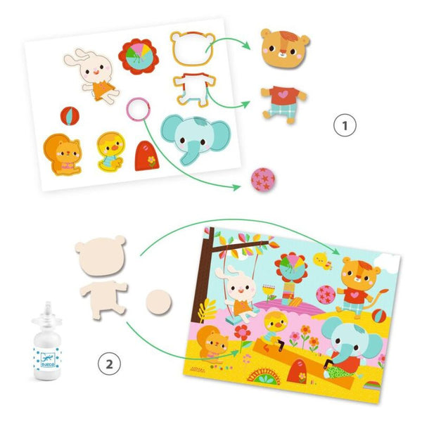 Djeco The Day Collage Set | Creative Fun for Little Hands | KidzInc 4