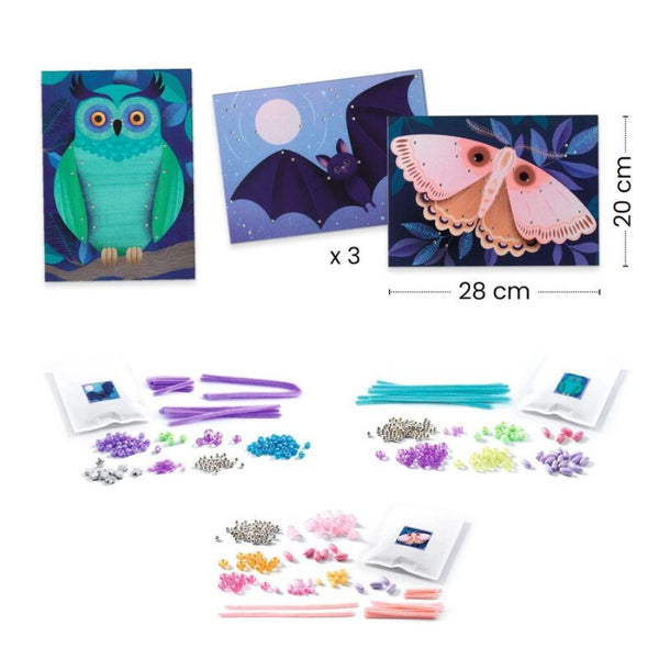 Djeco Light up the Night Threading Set – Creative 3D Craft for Kids | KidzInc Australia 4