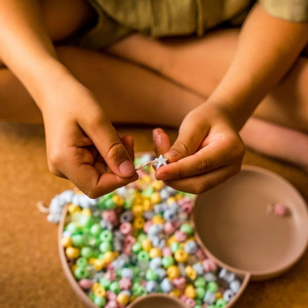 Dantoy Pastel Recycled Beads 280 Piece Set|Eco-Friendly Beads for Kids | KidzInc Australia 3