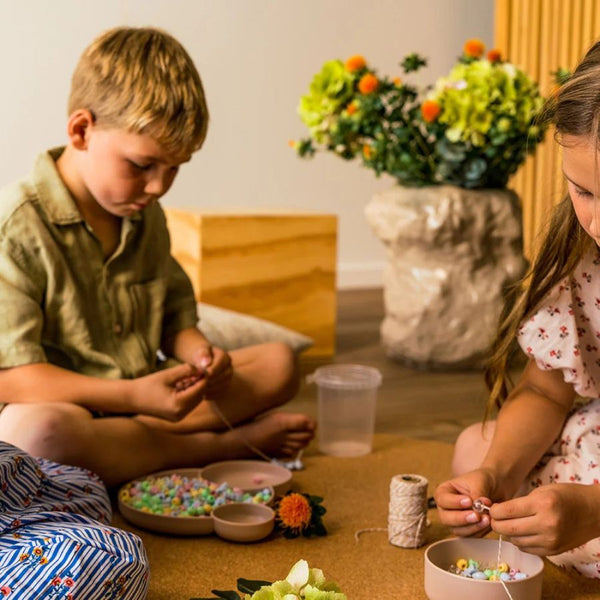 Dantoy Pastel Recycled Beads 280 Piece Set|Eco-Friendly Beads for Kids | KidzInc Australia 2