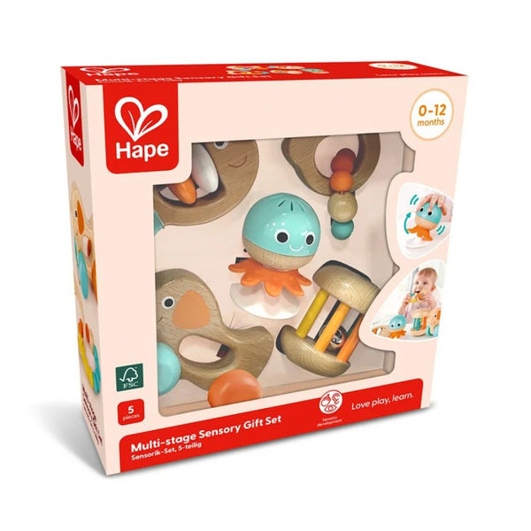 Hape Multi-Stage Sensory Gift Set | Baby Toys From Birth | KidzInc Australia
