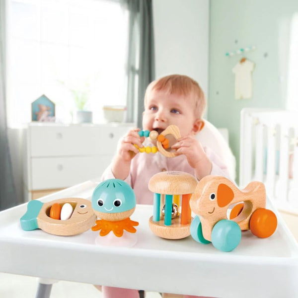 Hape Multi-Stage Sensory Gift Set | Baby Toys From Birth | KidzInc Australia 3