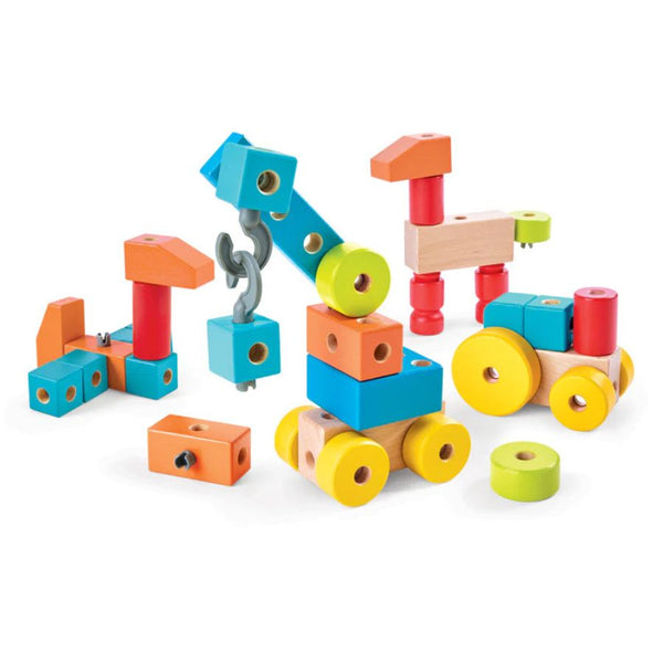 Hape Toys Infinite Imagination Wooden Building Blocks Set 18 months + | KidzInc Australia 3