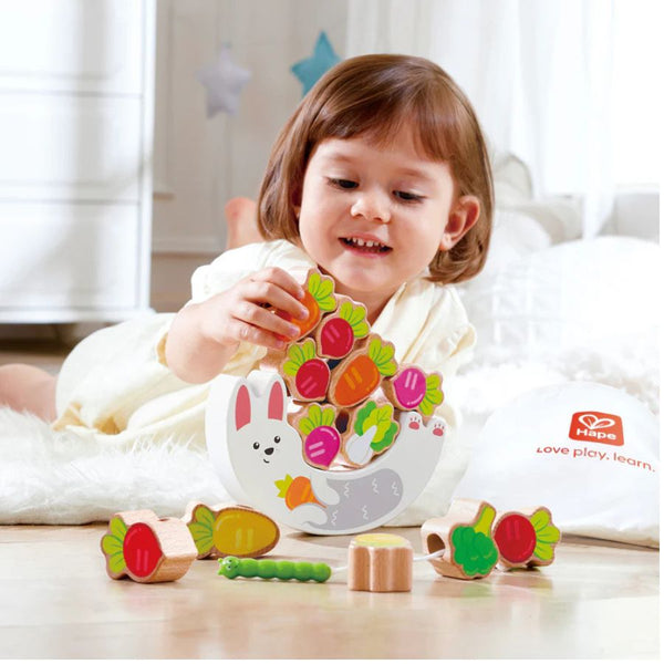 Hape Bunny Balance & Threading Game – Stacking & Fine Motor Toy | KidzInc Australia 3